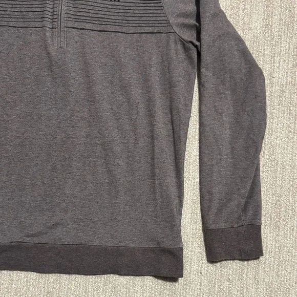 Travis Mathew Men's Size S Coffee Brown Smoke Signals 1/2 Zip Golf Sweatshirt - Picture 4 of 13